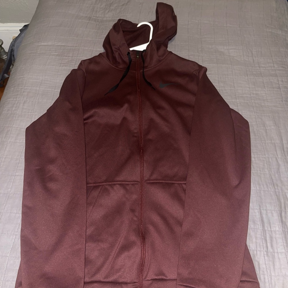 Nike Brown Zip Up Sweater